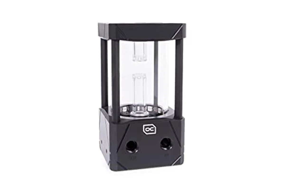 Alphacool Alphacool Eisbecher Aurora 150mm Glass Reservoir D5 Body Black/acetal G1/4 15382 — product photo