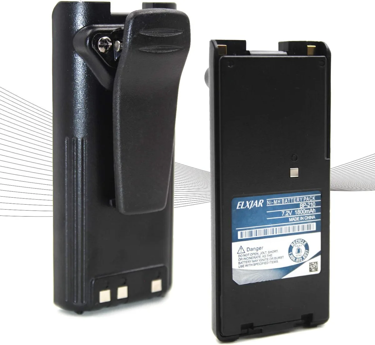 usbroway usbroway 7.2V 1800mAh BP-210 replacement battery 2-pack — product photo