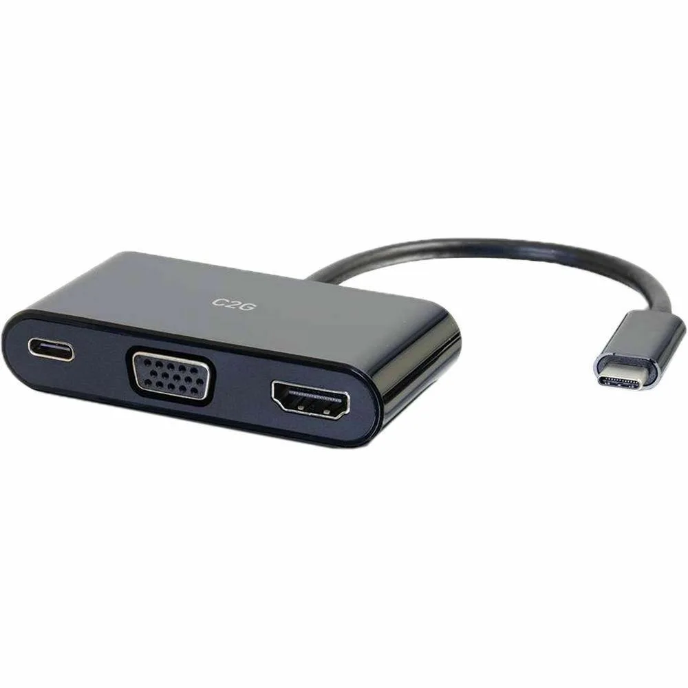 Cables To Go Cables To Go 26884 USB-C multiport adapter with HDMI, VGA and power delivery — product photo