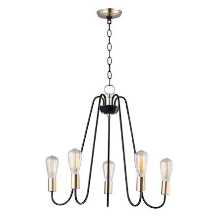 Maxim Maxim 11735 Haven 5-Light 23.75" Oil Rubbed Bronze / Antique Brass — product photo