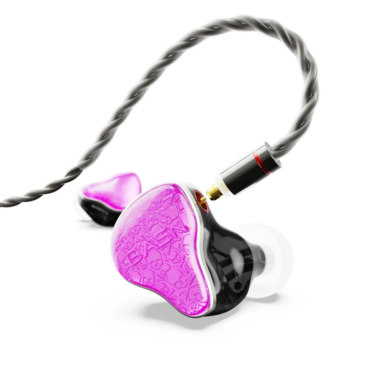 Barrow Mods Barrow Mods BASN Bmaster5 1DLC Diaphragm 4BA 5 Drivers Drummers Headphones 2 in 1 accessory — product photo