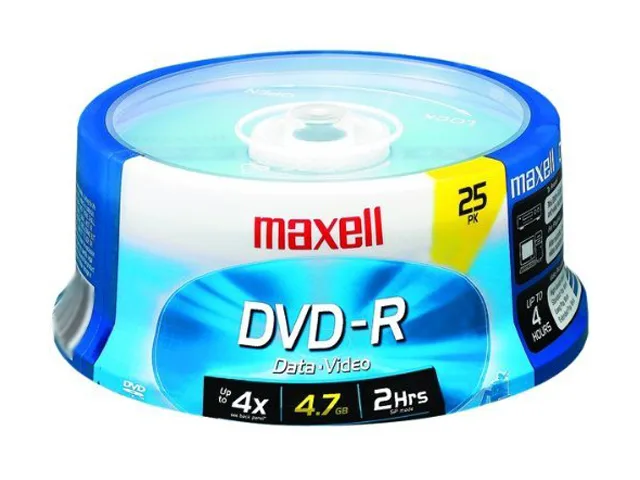 maxell maxell 635052/638010 4.7GB 16X DVD-R 25 Pack Spindle — product photo