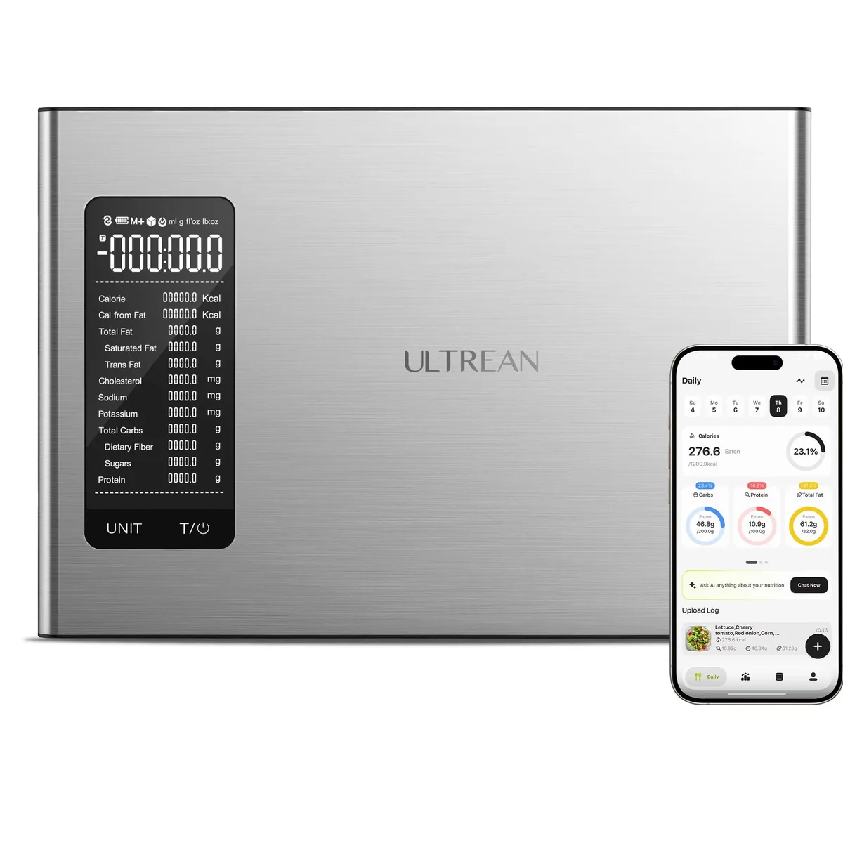  Ultrean K40H Smart Food Scale 22lb Stainless Steel — product photo