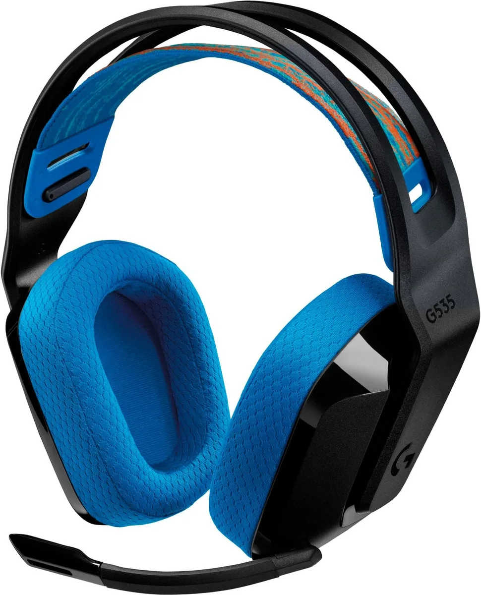 Logitech Logitech G535 Lightspeed Wireless Gaming Headset Black-Blue — product photo