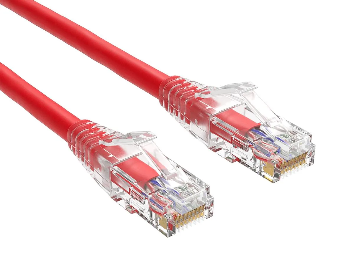 Cable Leader Cable Leader Cat6 Ethernet Cable 1ft Red 24AWG 550MHz — product photo