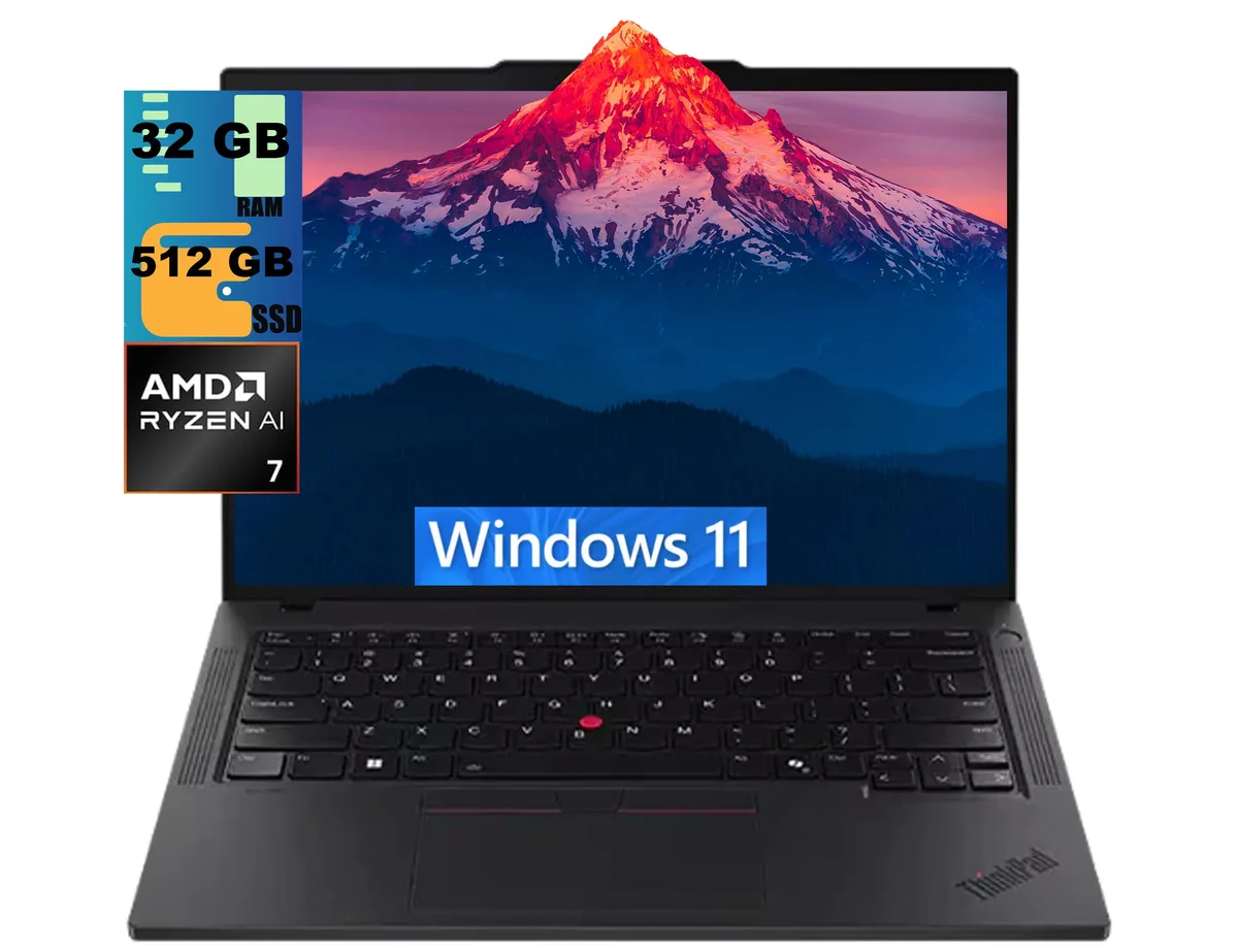 Lenovo Lenovo ThinkPad P14s laptop, Ryzen AI 7 350, 32GB, 512GB, 14.0" WUXGA — product photo