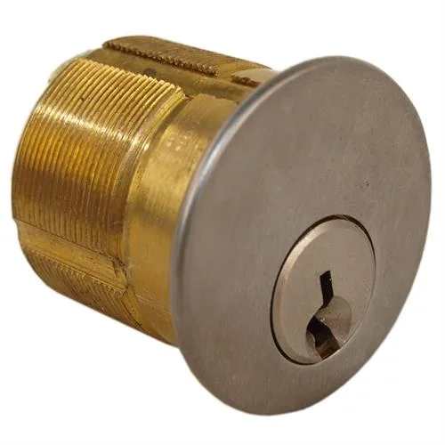 MAXTECH MAXTECH B1KW2-26D Satin Chrome US26D 1" Mortise Cylinder Door Lock Kwikset KW1 — product photo