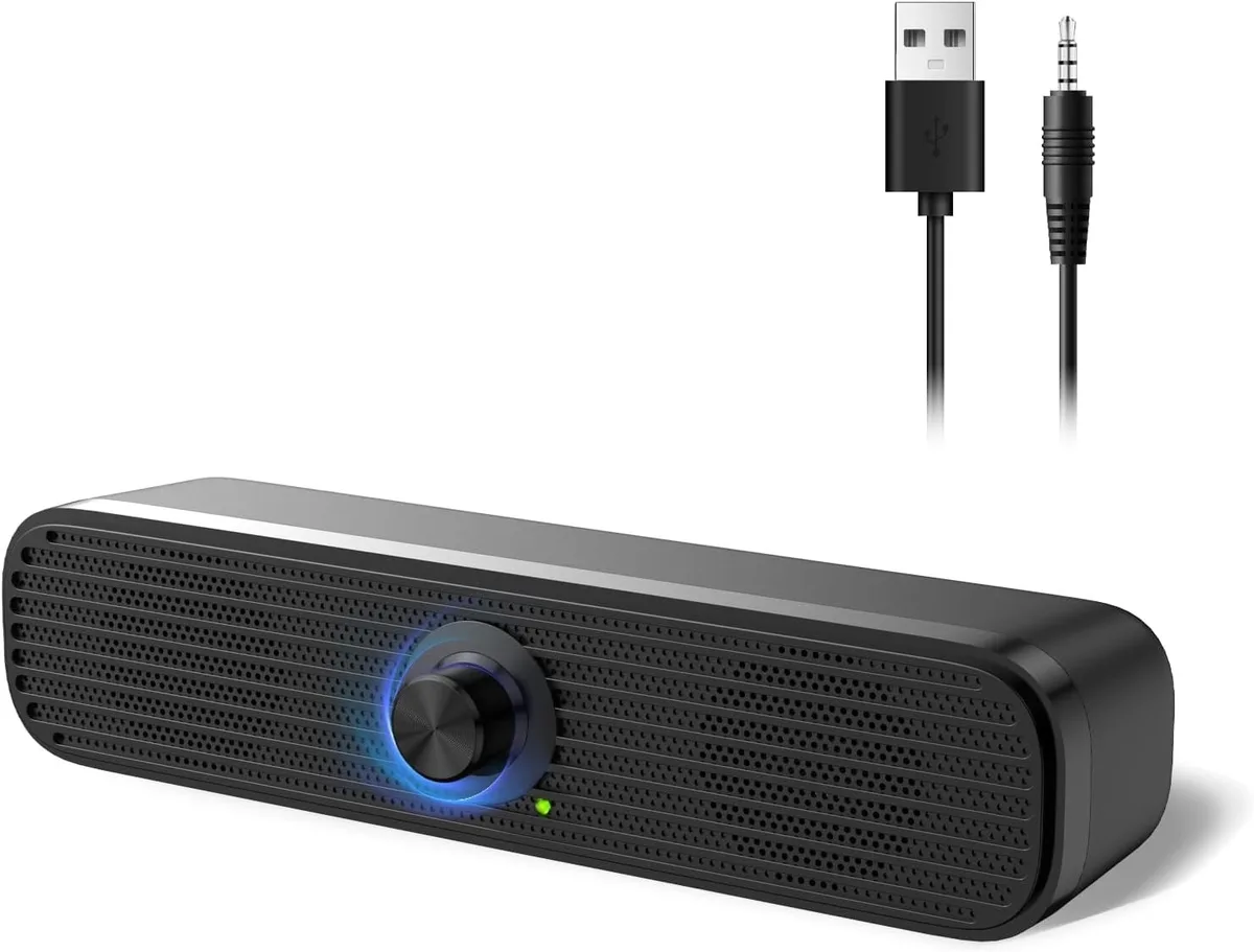  1Mii 3.5mm Computer Speakers 26 x 6 x 6.3 cm — product photo