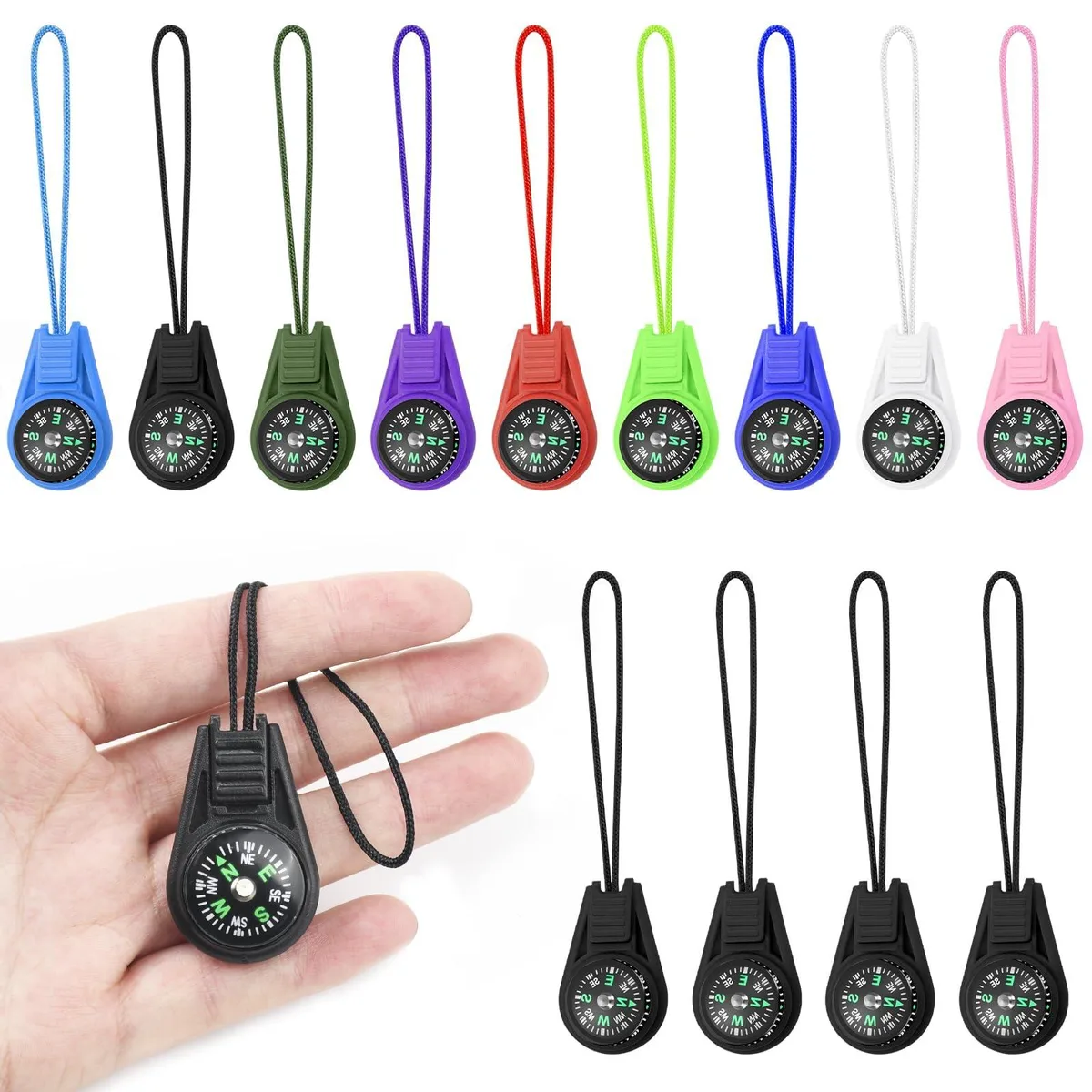 Airwheel ZWQ-003 12 Mini Compasses Keychain Multi-Colour — product photo