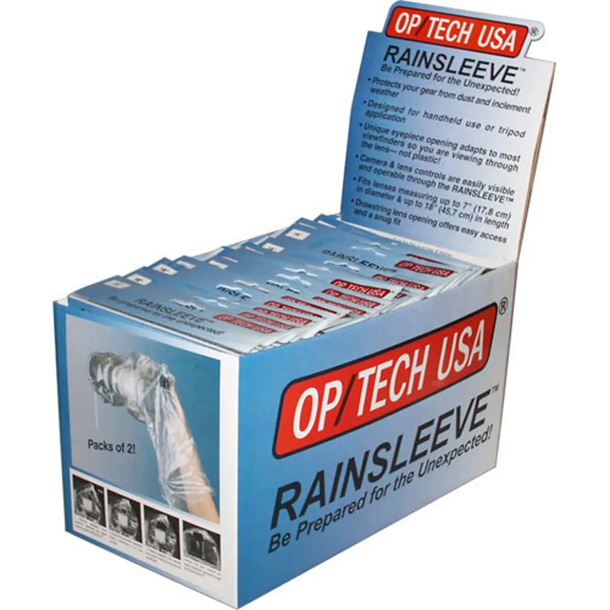 Op/Tech USA Op/Tech USA 18" Rainsleeve Original Counter Display 40 Pieces 20x 2-Packs — product photo
