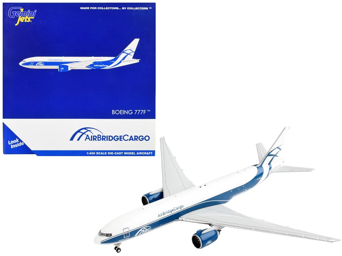 GeminiJets GeminiJets Boeing 777F AirBridgeCargo 1/400 diecast hobby collectible — product photo