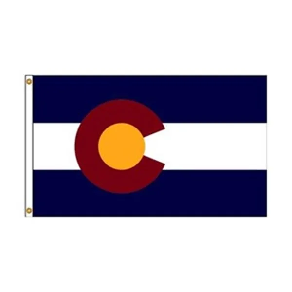 Colorado state flag 4x6 ft nylon with header and grommets