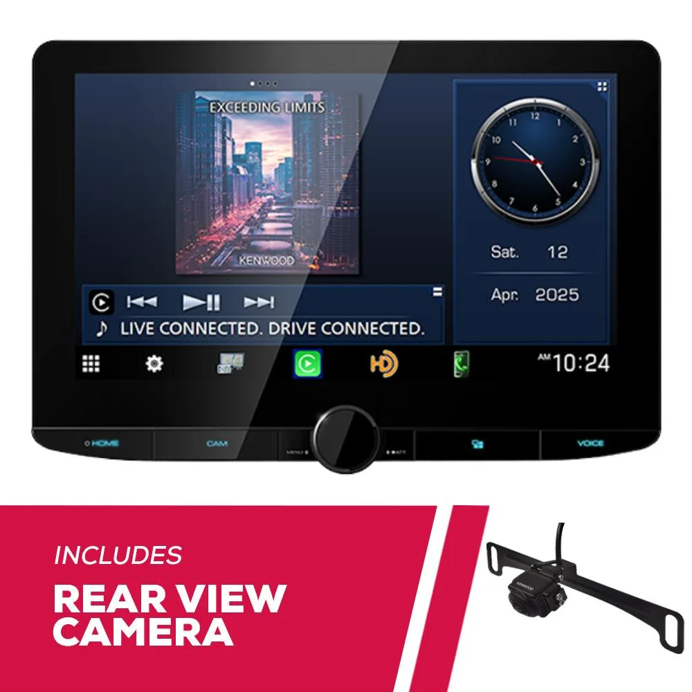 KENWOOD KENWOOD DMX1038S 10.1" Receiver with CMOS-740HDLP Camera — product photo