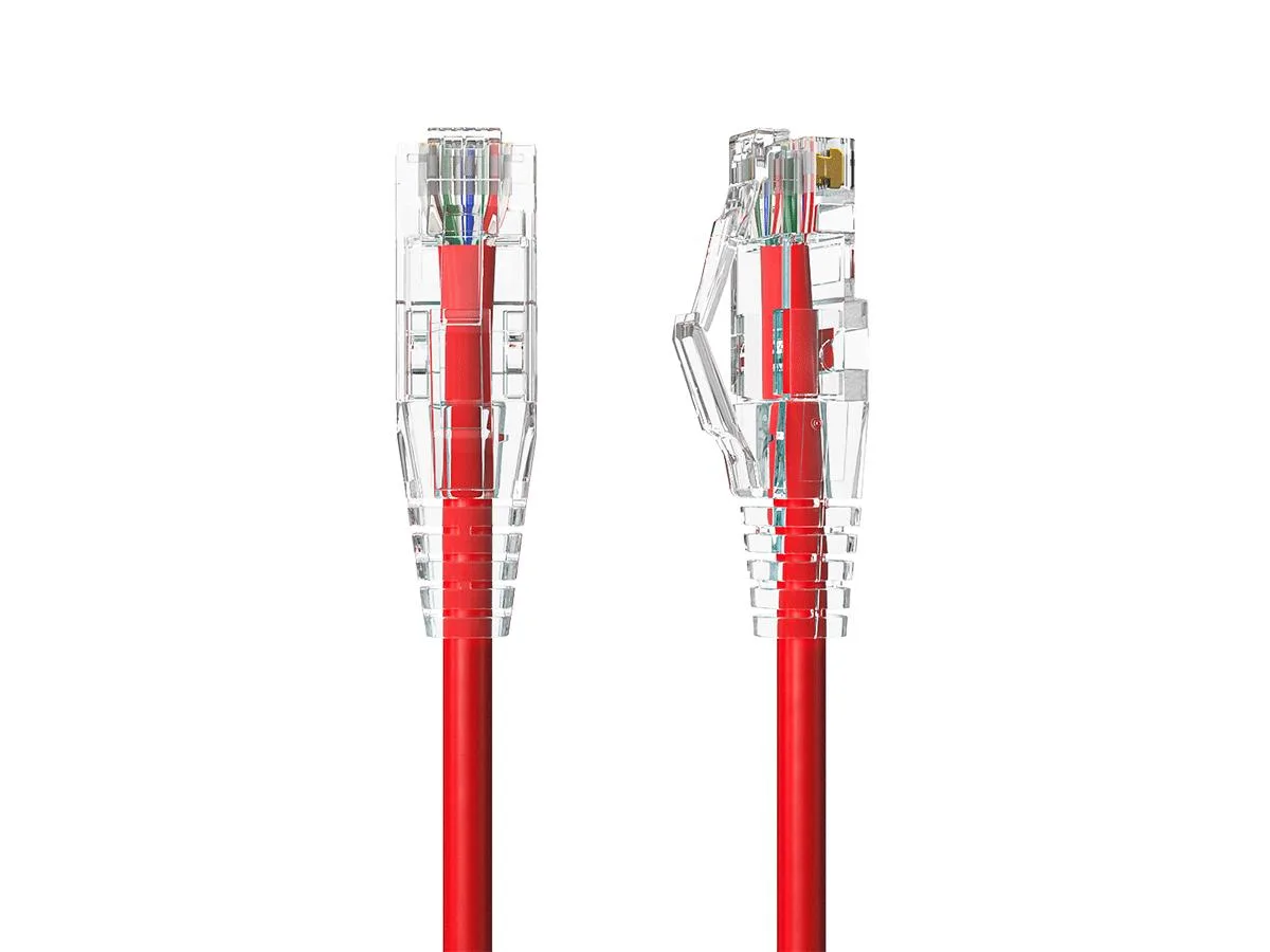 Cable Leader Cable Leader 14ft Cat6a Slim Network Ethernet Cable 28AWG Red — product photo