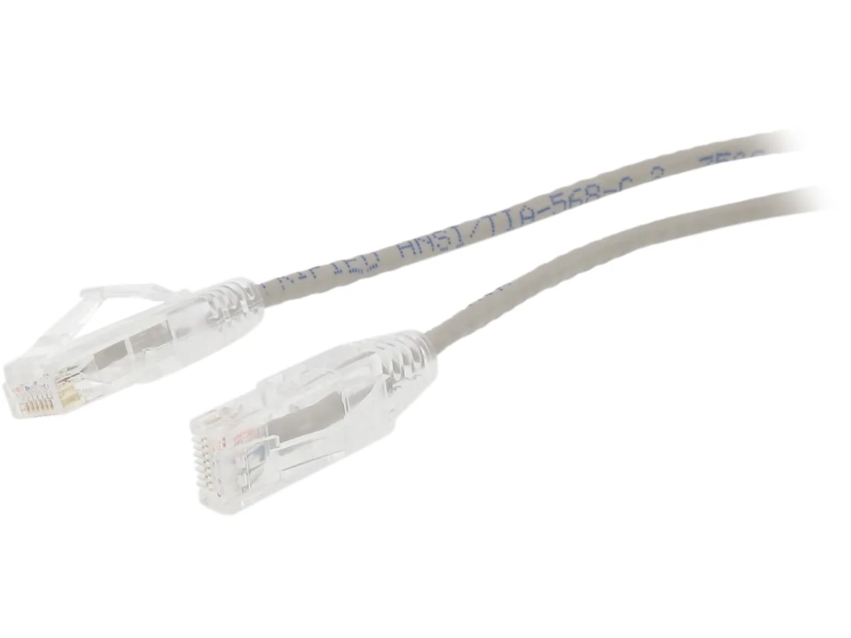 Nippon Labs Nippon Labs SLCAT6-28-10GY network ethernet cable Cat6 10 ft 28 AWG 550Mhz Gray — product photo