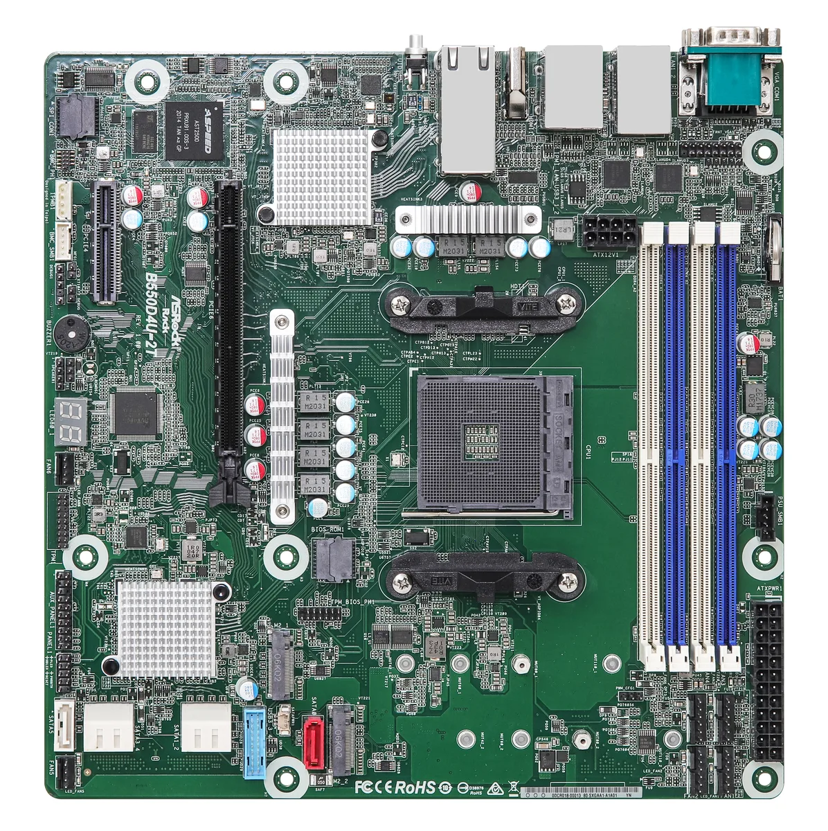 ASRock Rack ASRock Rack B550D4U-2T server motherboard dual 10GbE — product photo