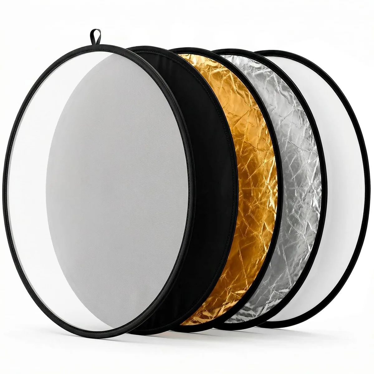  QWORK DG38310 22 Inch 5-in-1 Collapsible Light Reflector &amp; Diffuser — product photo