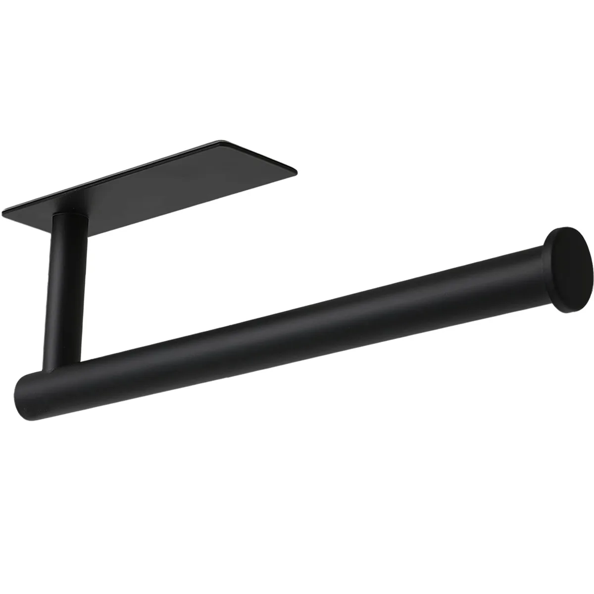  Under Cabinet Paper Towel Holder, Adhesive, Black, 13.22 in — product photo