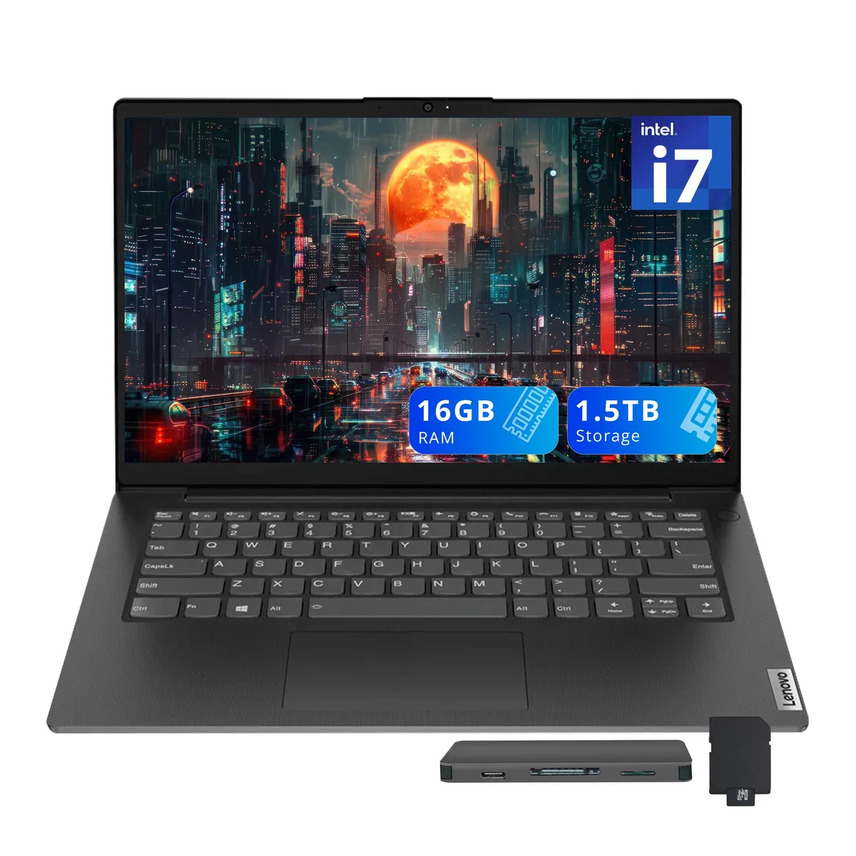 Lenovo Lenovo V14 G4 14" FHD i7-13620H 16GB 512GB+1TB Dock Black — product photo