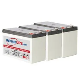 Three sealed lead-acid batteries in a kit