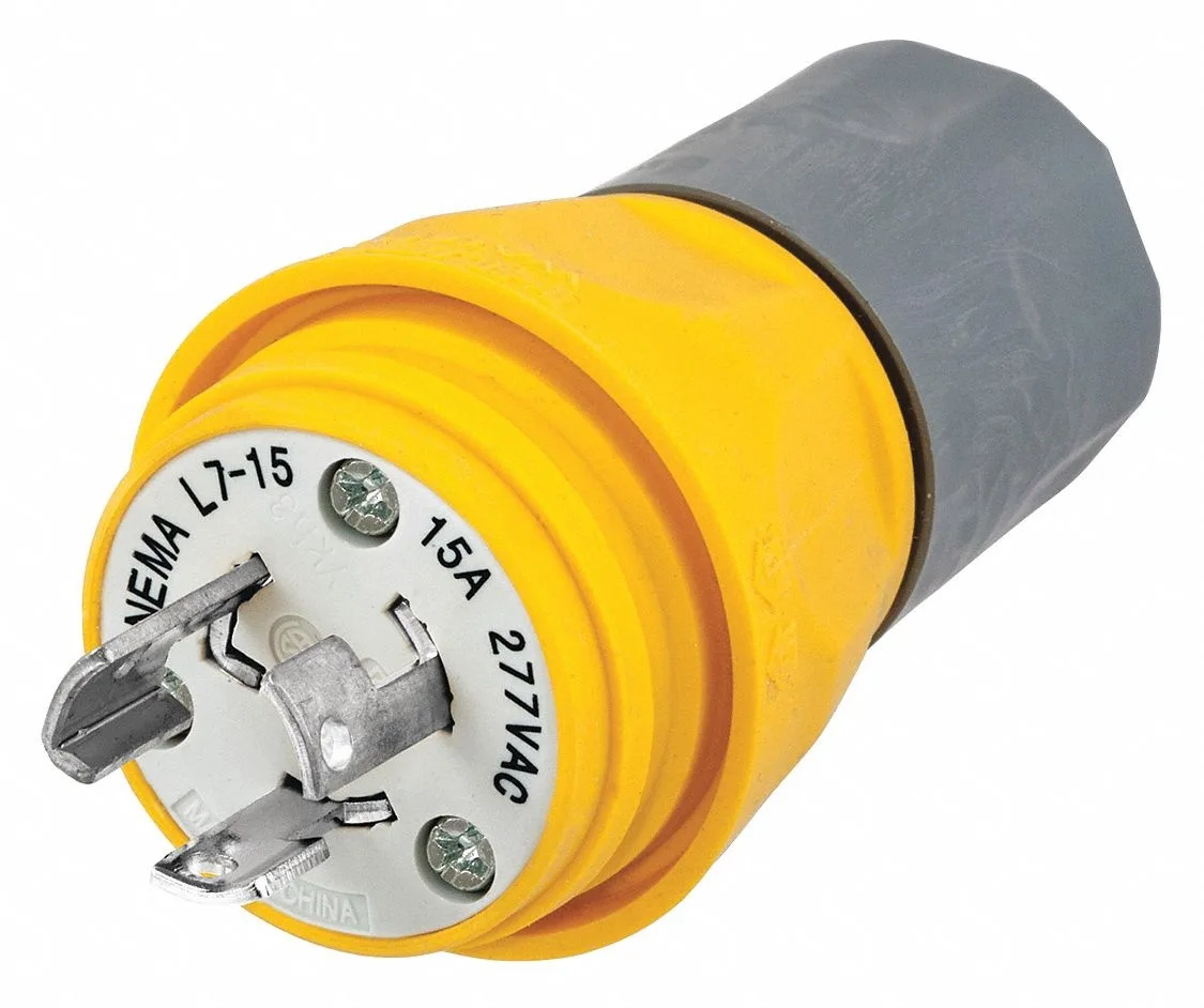 Hubbell Incorporated Hubbell Incorporated HBL24W49 Watertight Locking Plug L6-15P 15 A 250V IP69K line protection — product photo