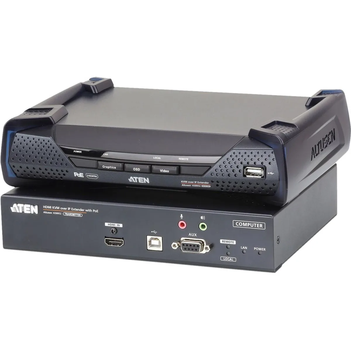 ATEN ATEN KE8952T 4K HDMI KVM over IP Transmitter PoE computer accessory — product photo