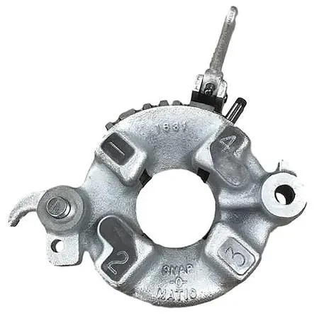 Rothenberger 00063 automatic die head, 3/4 inch, silver metal body with knurled collar and die slots