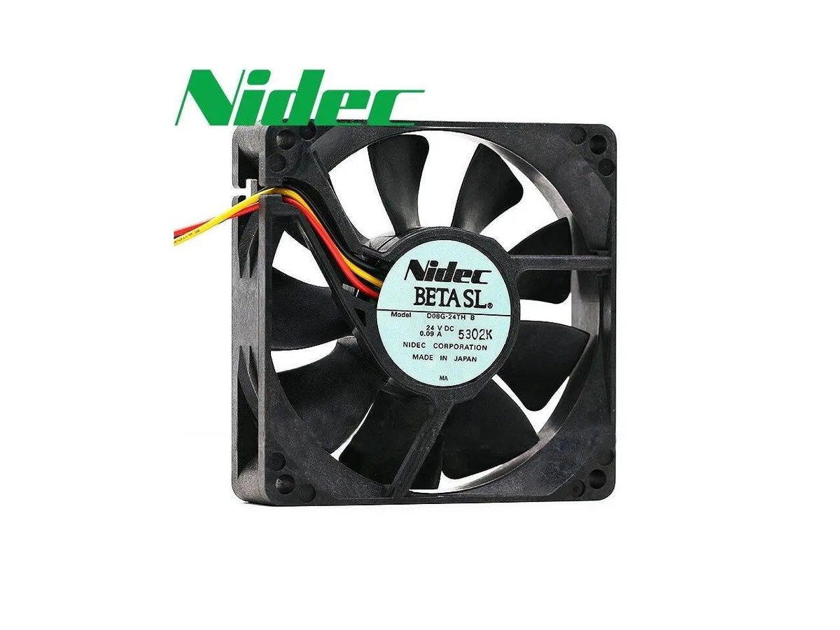 Fans Fans D08G-24TH B 8025 80x80x25mm 24V 0.09A 3-wire case fan — product photo