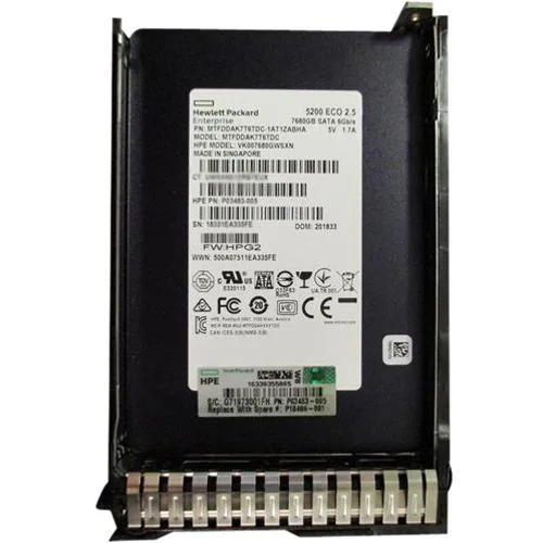HPE HPE P18486-001 7.68 TB 2.5" SATA Read Intensive enterprise SSD — product photo