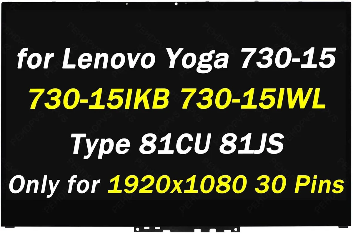 NUOLAISUN NUOLAISUN 15.6" 30 Pins LCD Touch Screen for Lenovo Yoga 730-15 1920x1080 — product photo