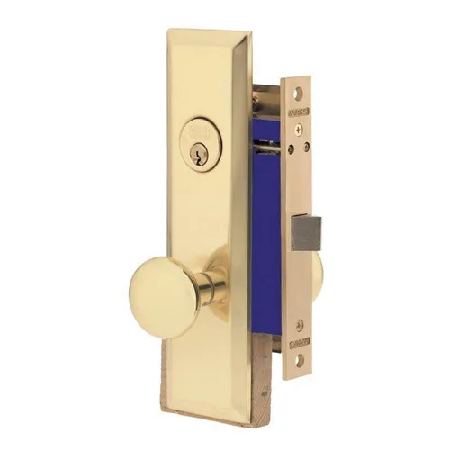 Marks USA Marks USA 114DW/3 Polished Brass Left Hand Mortise Door Lock — product photo