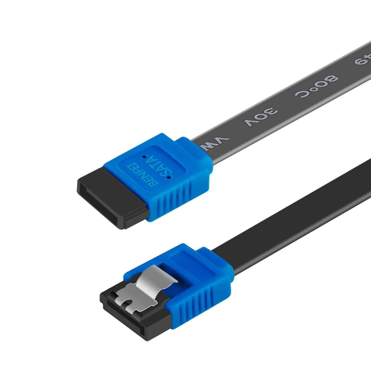  BENFEI SATA III 6 Gbps Cable 18 Inch Blue Locking Latch — product photo