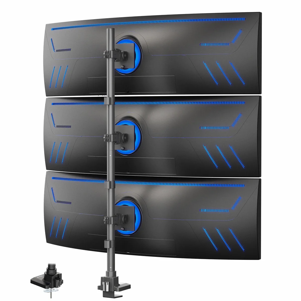 VIVO VIVO Triple Ultrawide Stacked Monitor Mount 49 in 44 lbs STAND-V300U monitor accessory — product photo
