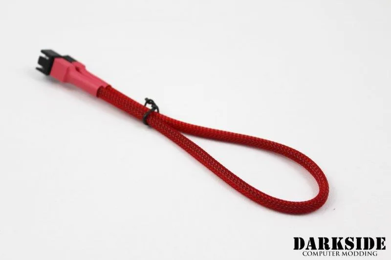Darkside Computer Modding Darkside Computer Modding DS-0242 30cm 3-Pin Fan Cable Red UV — product photo