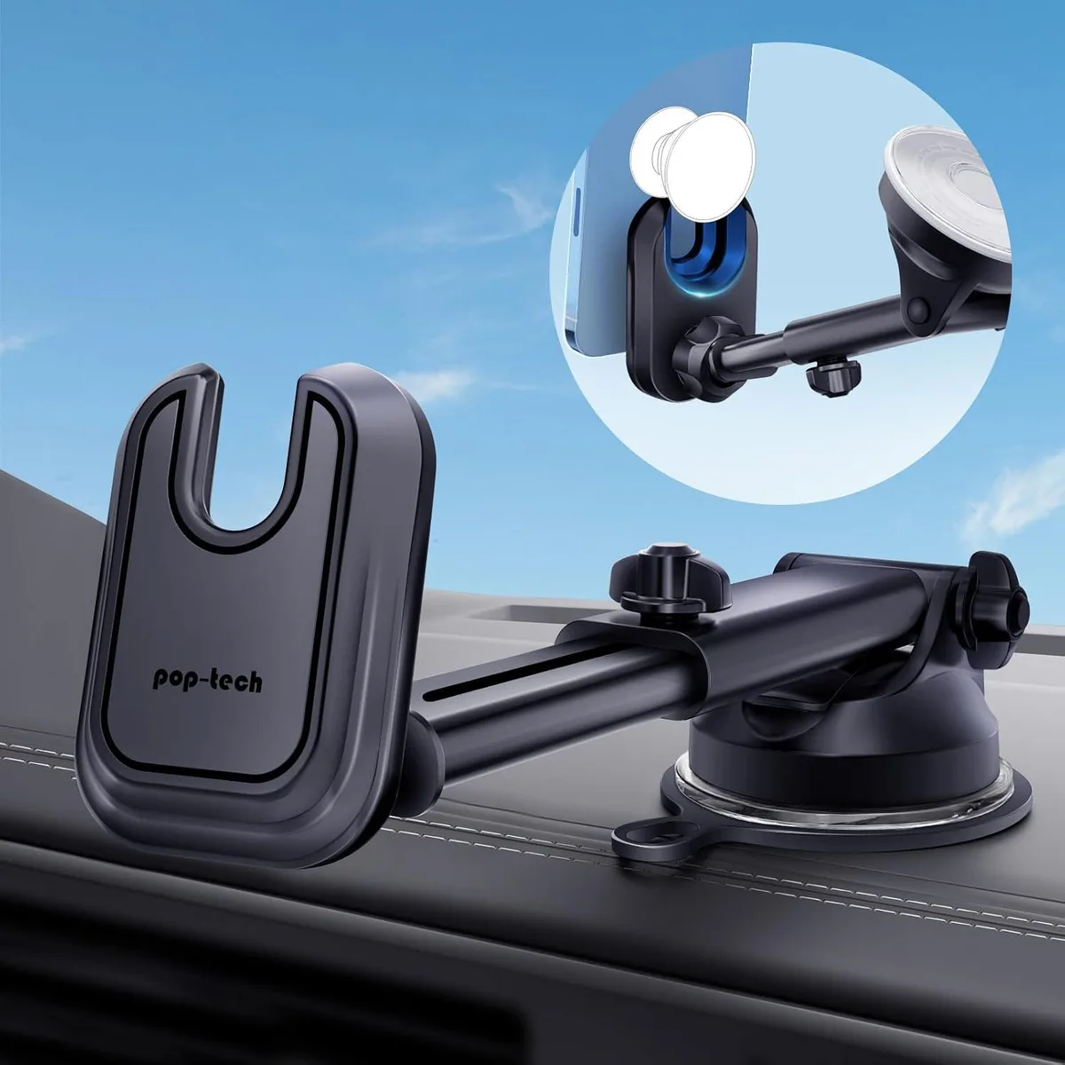 Keyence Keyence Car Phone Mount for Pop Socket Black — product photo