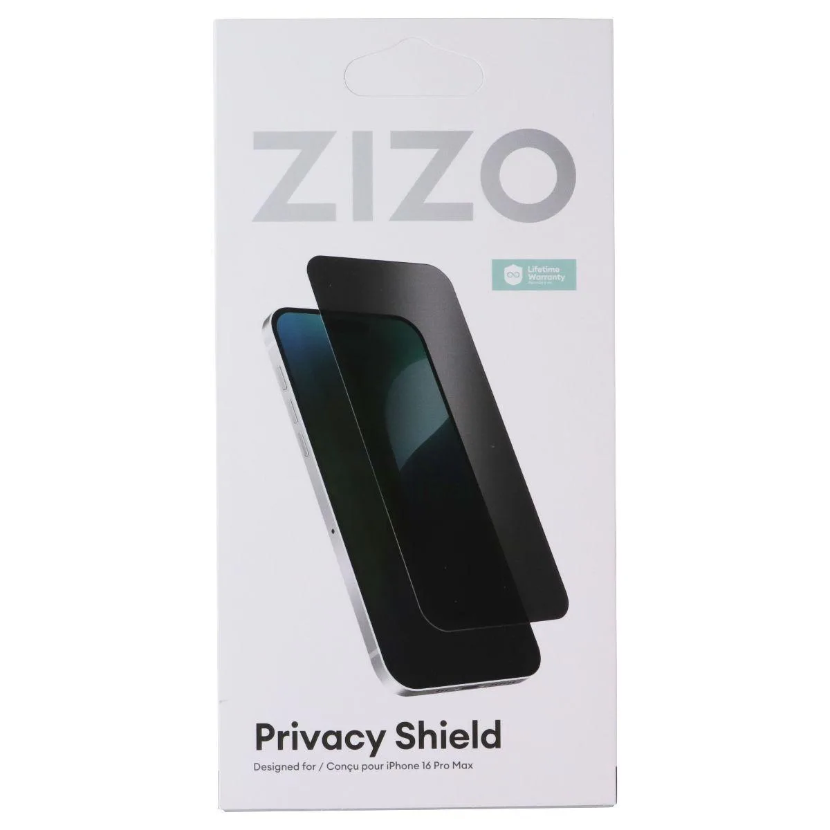 Zizo Zizo Privacy Shield Tempered Glass for iPhone 16 Pro Max — product photo