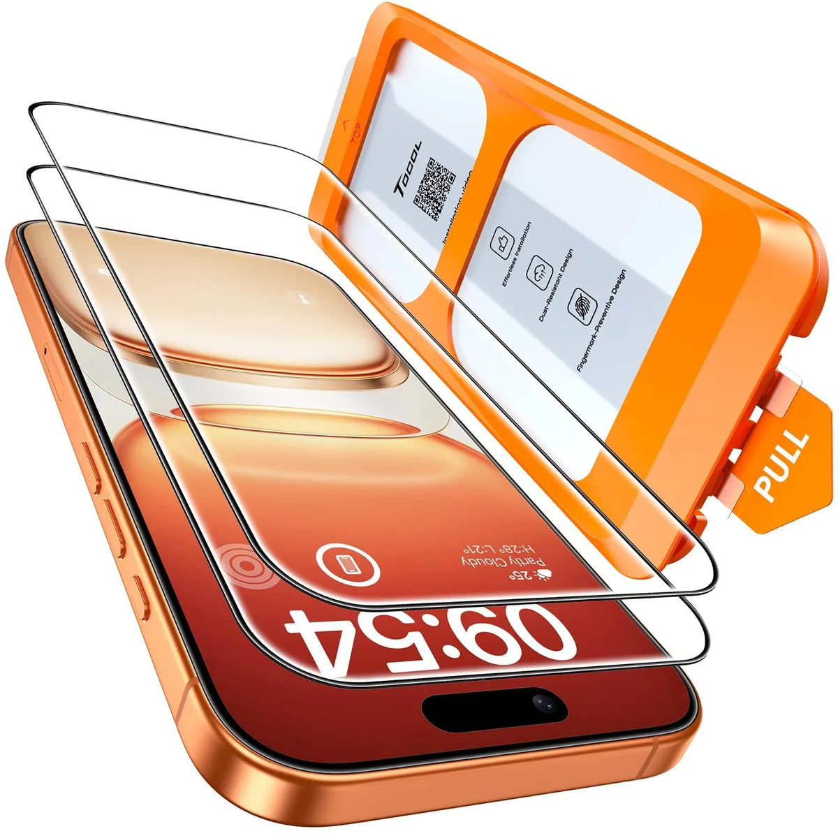 TOCOL Screen Protector for iPhone 17 Pro Max Clear — product photo