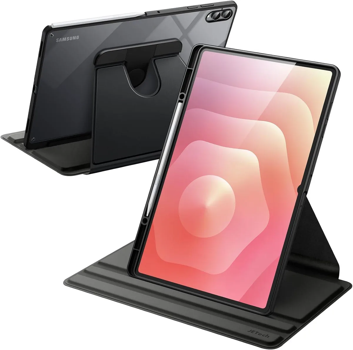 Kootion Kootion Rotating Case for Galaxy Tab S11 Ultra with S Pen Holder Black — product photo