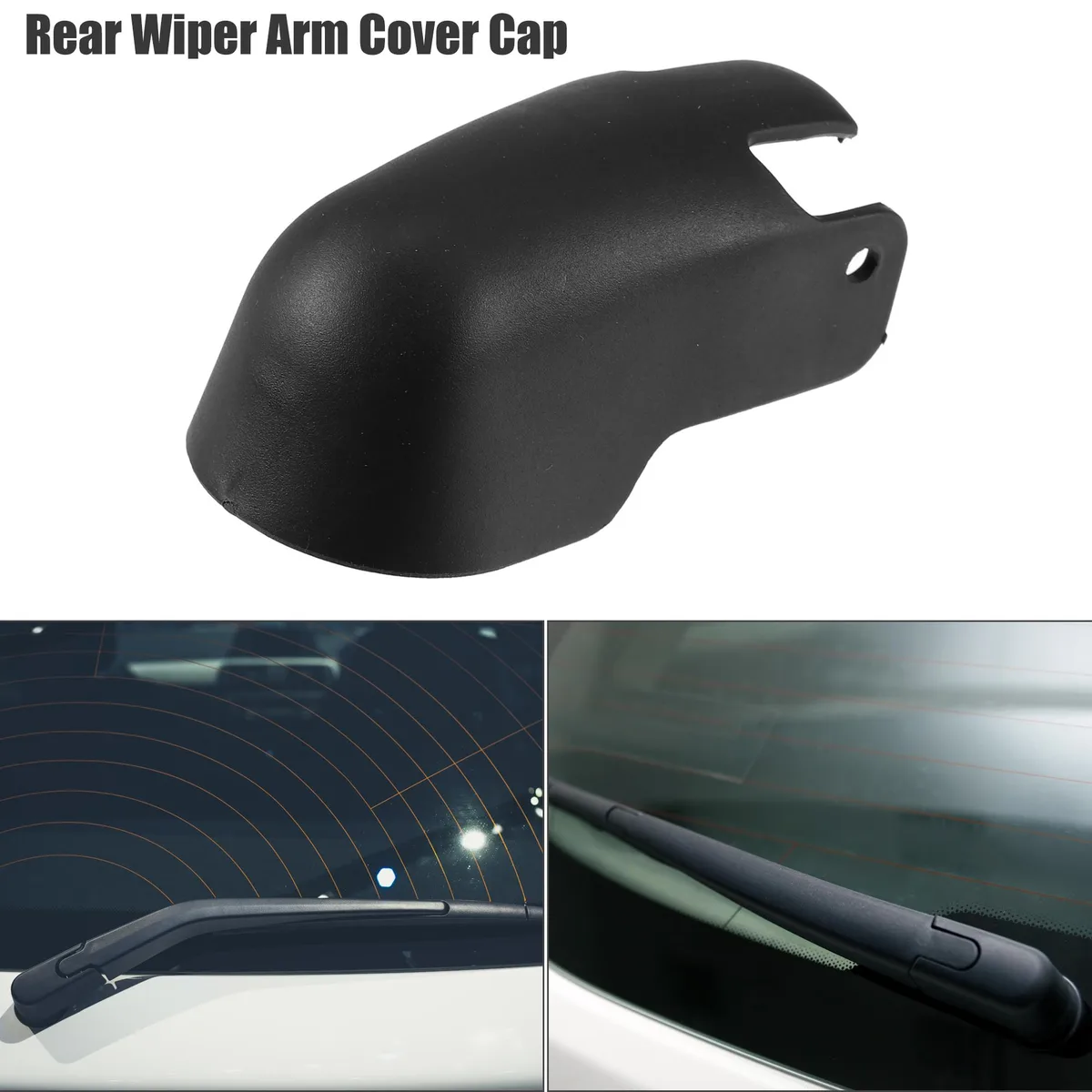 Unique-Bargains Unique-Bargains Rear Wiper Arm Nut Cover Cap for Fiat Panda 169 Black — product photo