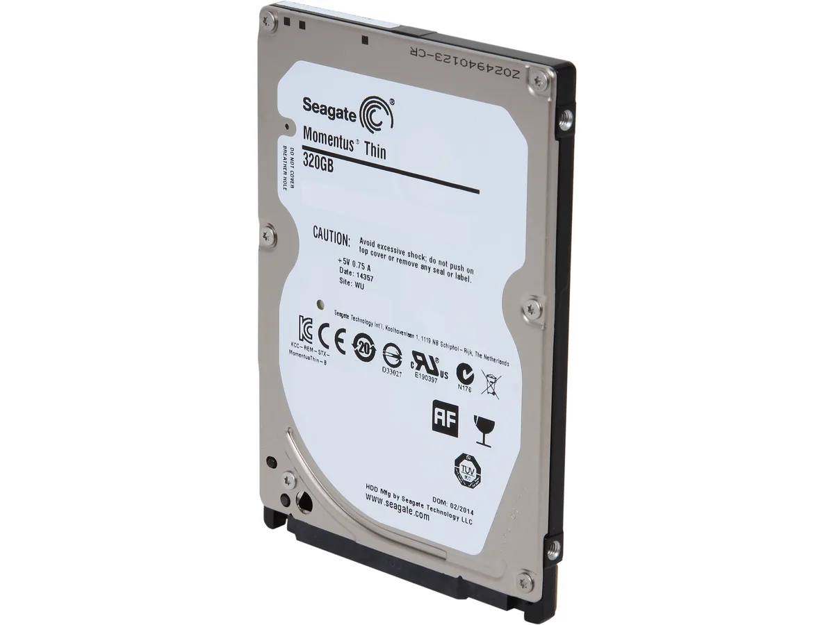 Seagate Seagate ST320LM010 320GB 7200 RPM 32MB SATA 6.0Gb/s 2.5" 7mm laptop hard drive — product photo