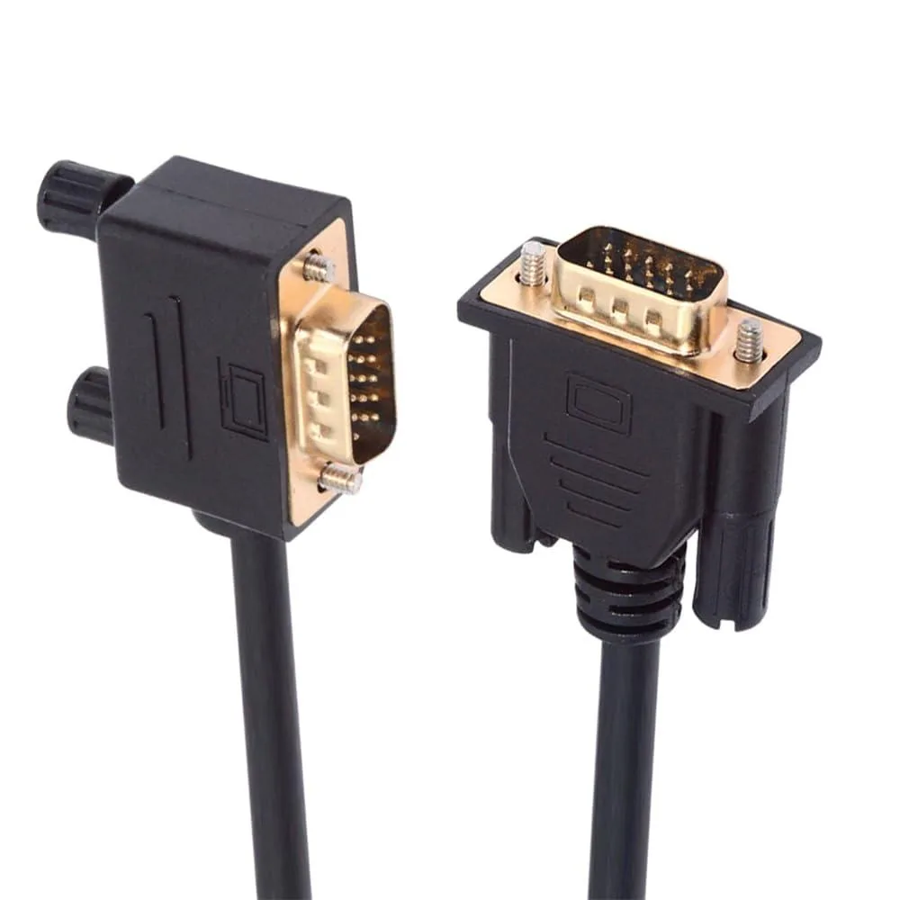 Fervit Fervit 90 Degree Left Angled VGA Male to Male Extension Cable 3COAX+6C — product photo
