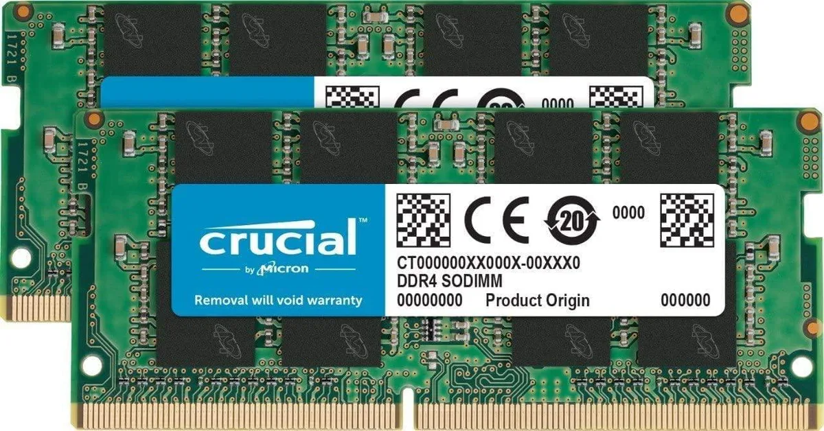 Micron Micron 16GB (2x8GB) DDR4 2666MHz RDIMM Desktop Memory — product photo