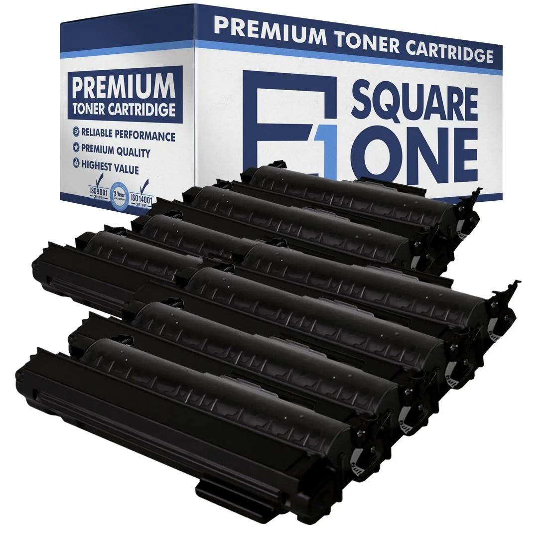 eSquareOne eSquareOne S1-BR-TN360-8 High Yield Toner Cartridge Black 8-Pack Replaces Brother TN360 TN330 — product photo