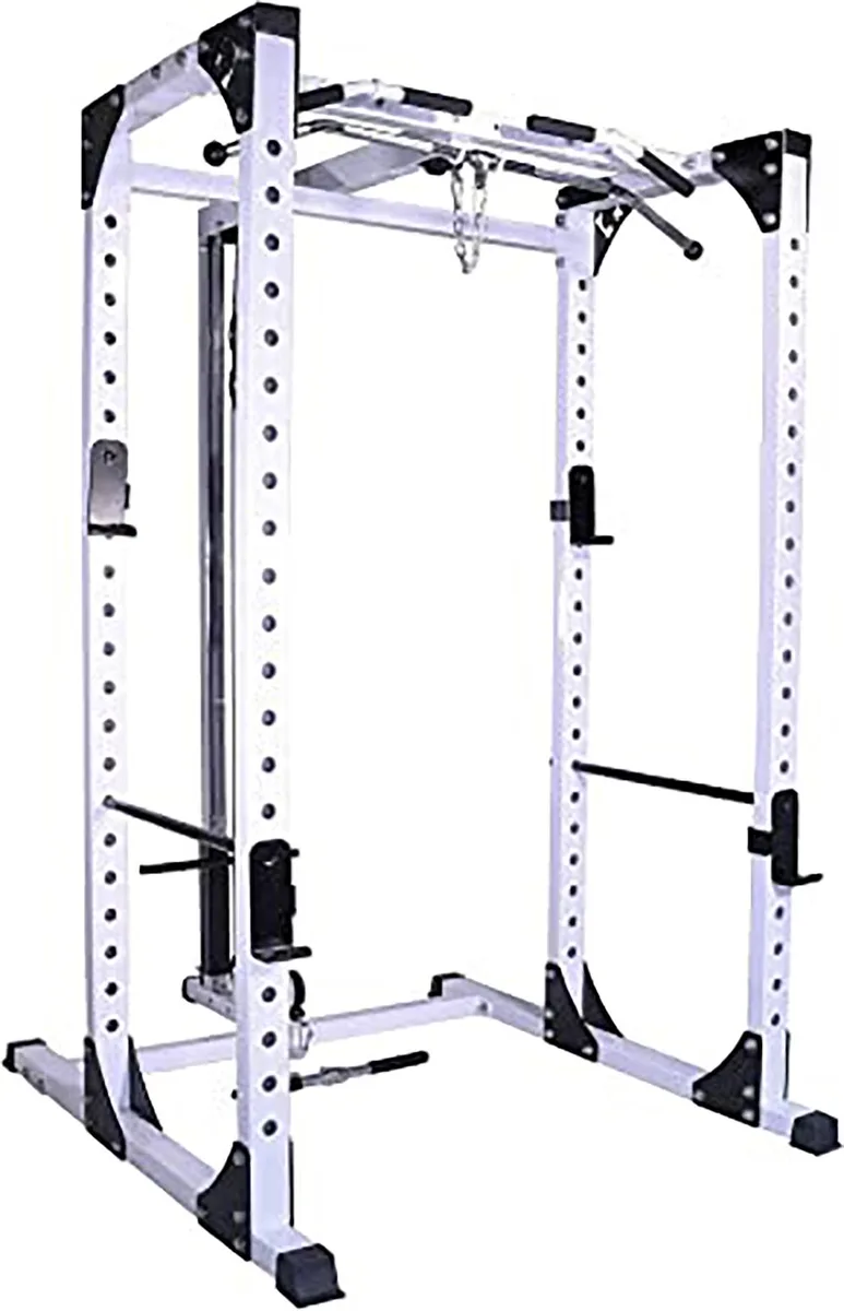Deltech Fitness Deltech Fitness DF825L Squat Rack with Lat Attachment — product photo