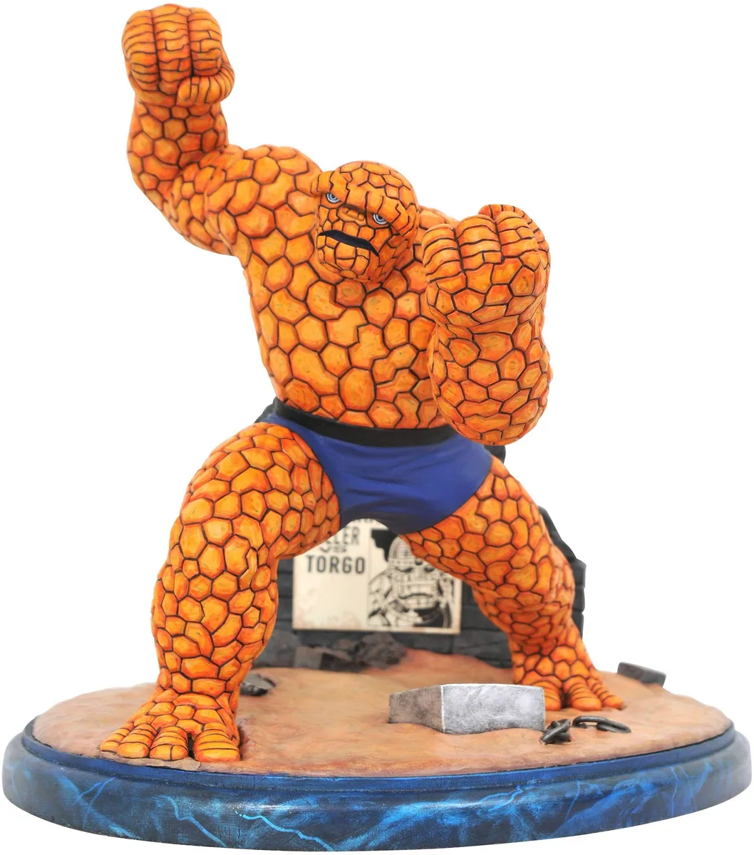 Diamond Select Toys Diamond Select Toys Marvel Premier Collection Thing Statue, Yellow — product photo