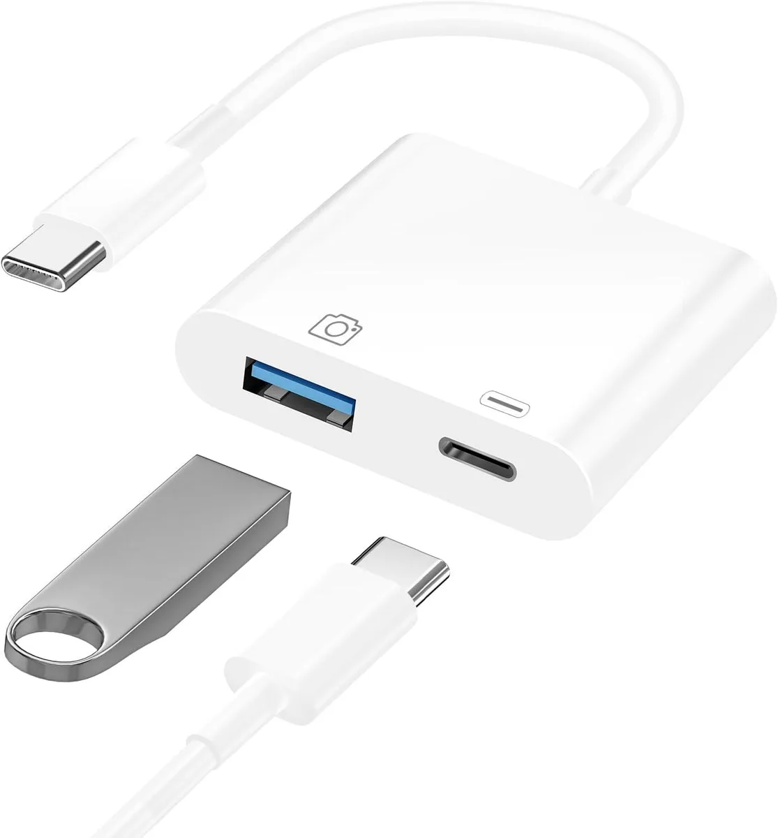 Brainwavz Brainwavz USB-C to USB-A OTG Adapter with Charging Port — product photo