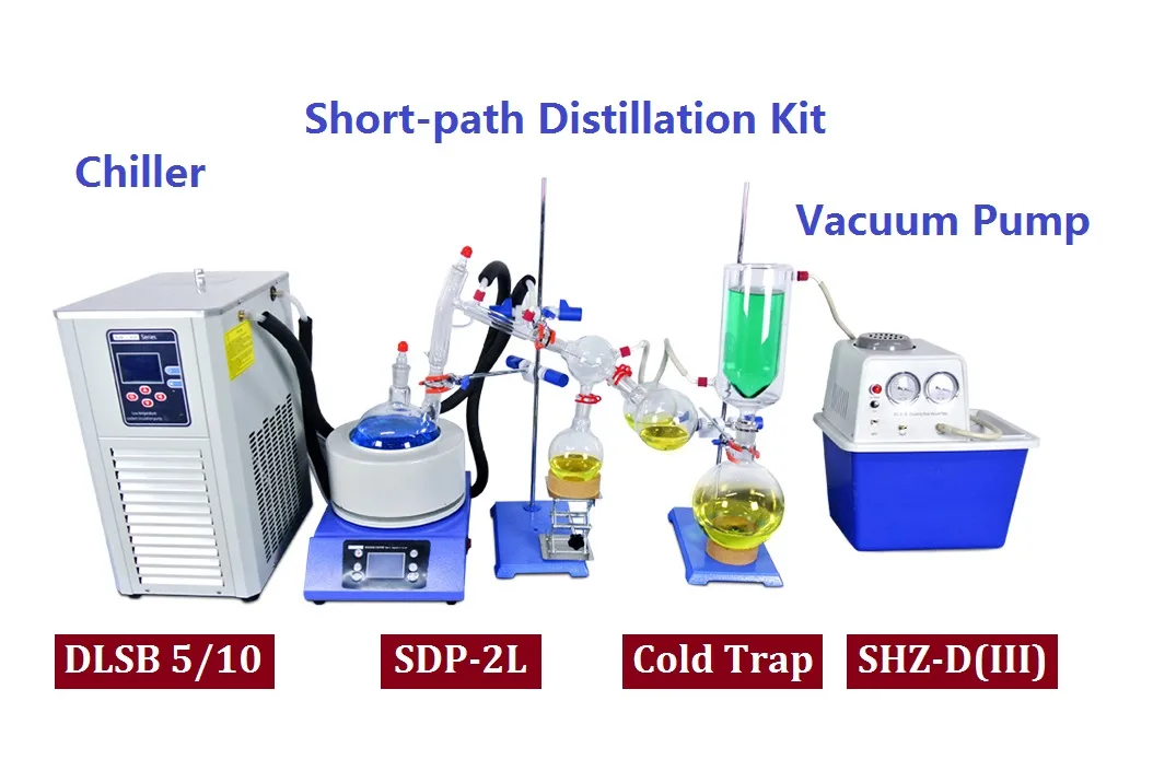 HNZXIB HNZXIB SPD-2L 2L Short Path Distillation 110V laboratory supply — product photo