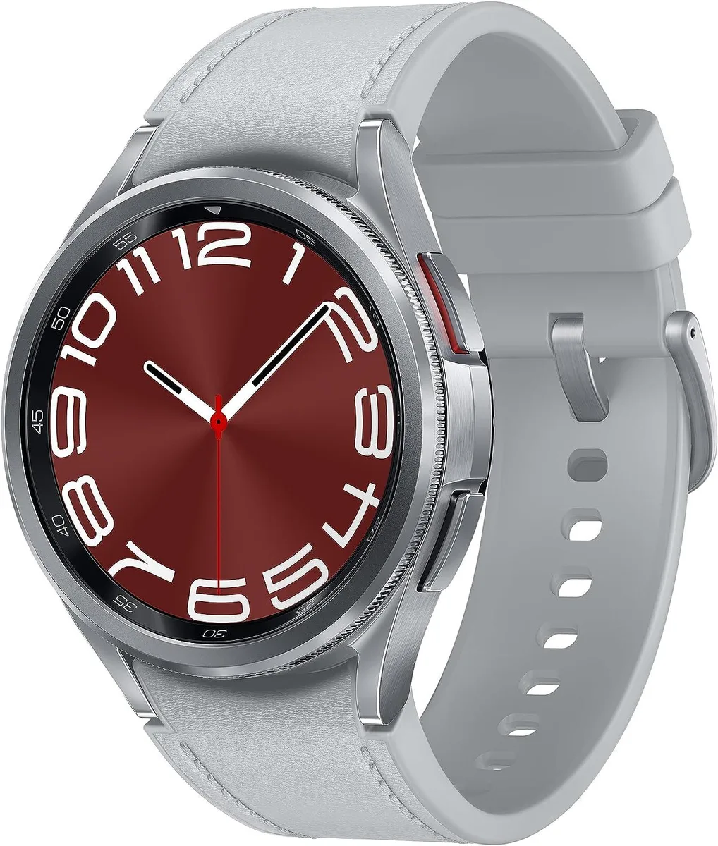 SAMSUNG SAMSUNG SM-R950NZSAXAA Galaxy Watch6 Classic 43mm Silver smart watch — product photo