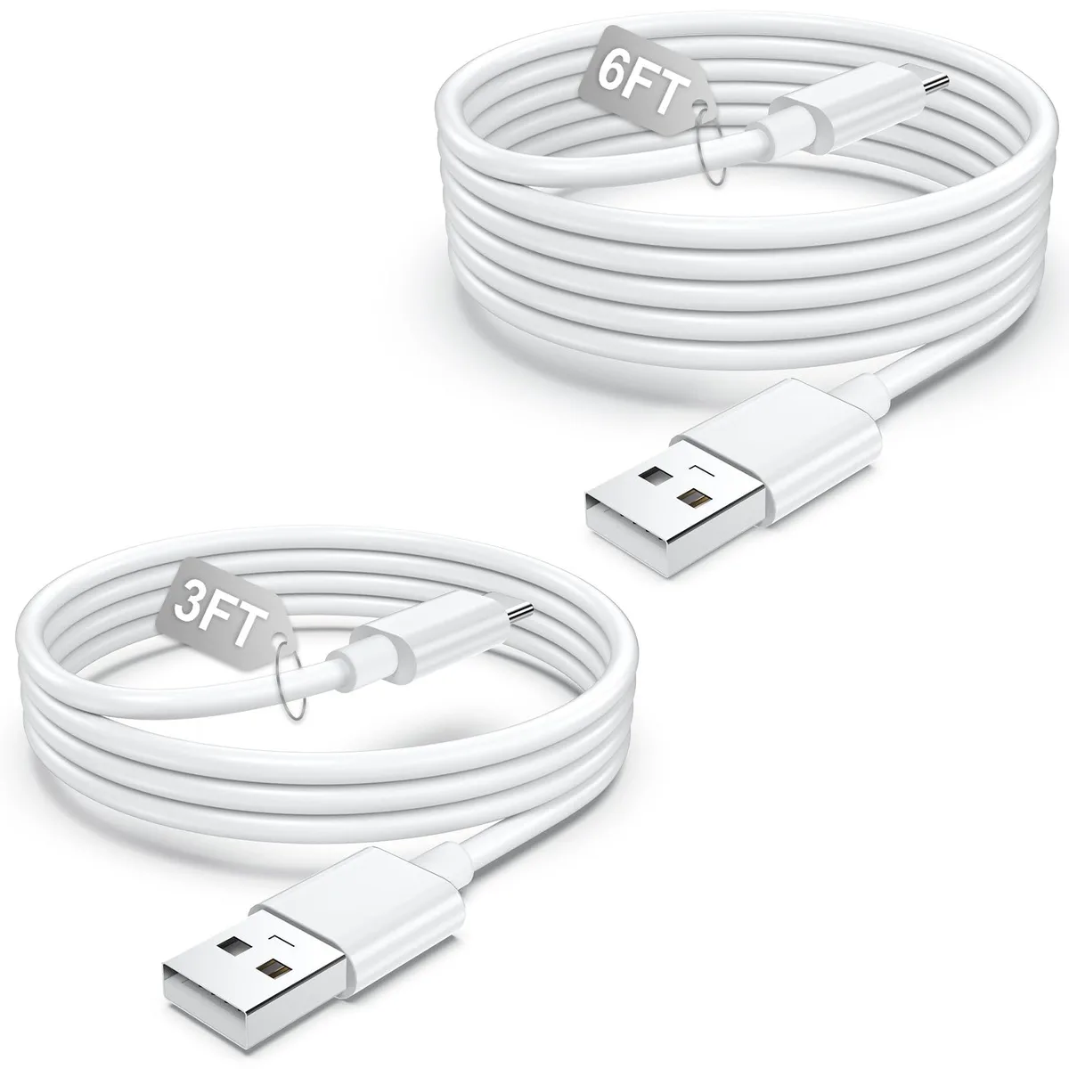 CHLANT USB to USB-C Cable 2-Pack 3.3ft+6.6ft 480 Mbps — product photo
