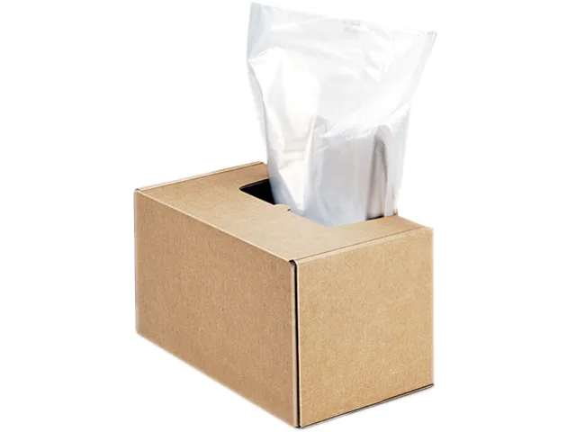 FELLOWES FELLOWES 3604101 Shredder Waste Bags 50 gal Clear — product photo